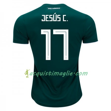 Divisa di Calcio Messico Jesus C. 17 Prima Mondiali 2018